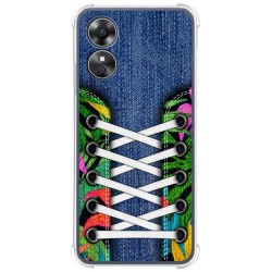 Funda Silicona Antigolpes para Oppo A17 diseño Zapatillas 13 Dibujos