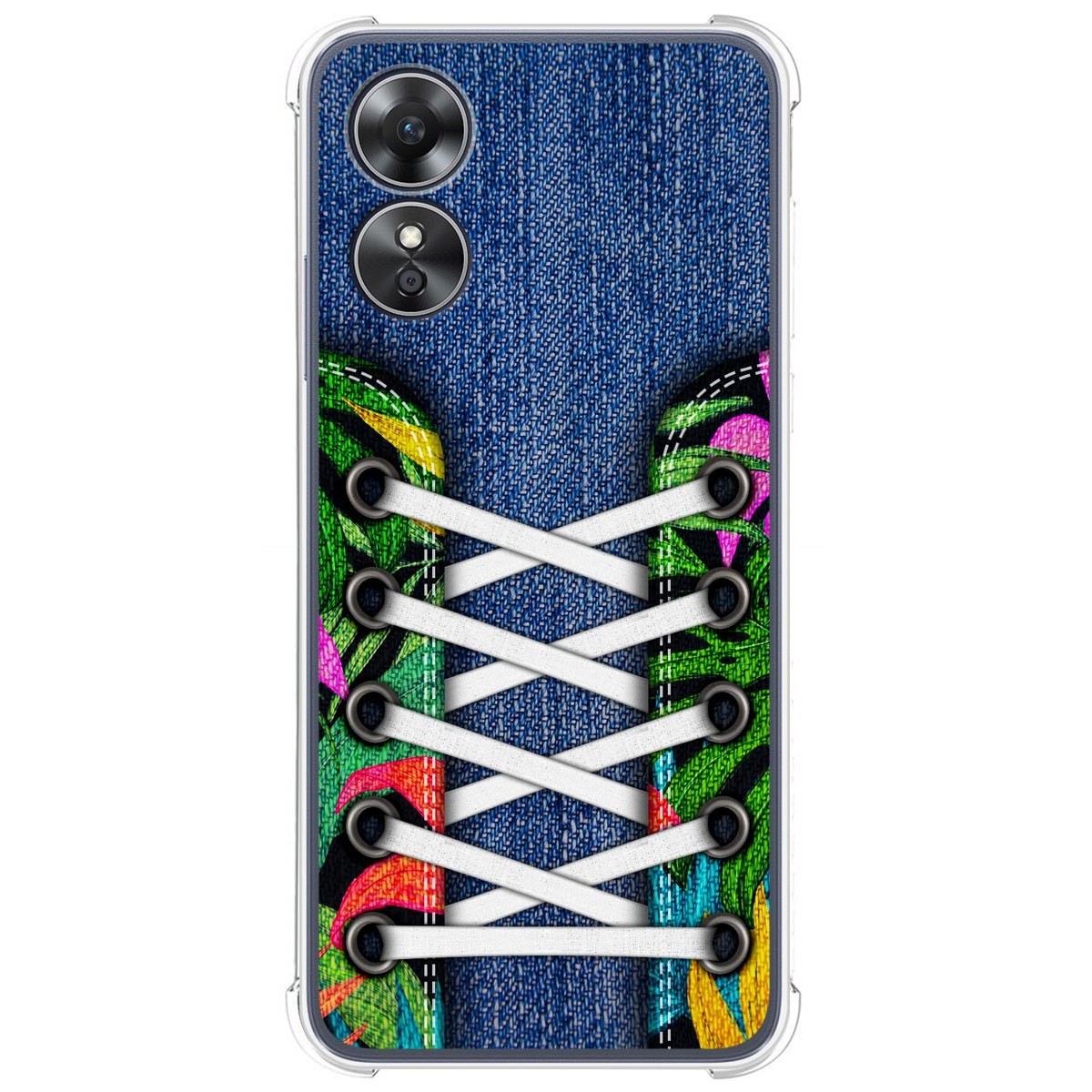 Funda Silicona Antigolpes para Oppo A17 diseño Zapatillas 13 Dibujos