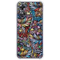 Funda Silicona Antigolpes para Oppo A17 diseño Flores 04 Dibujos