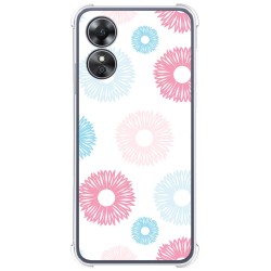 Funda Silicona Antigolpes para Oppo A17 diseño Flores 06 Dibujos