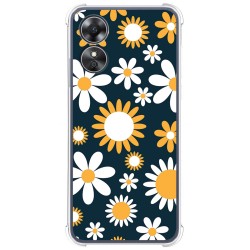 Funda Silicona Antigolpes para Oppo A17 diseño Flores 08 Dibujos