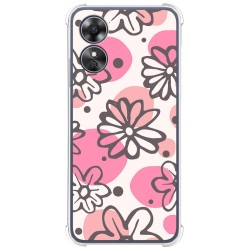Funda Silicona Antigolpes para Oppo A17 diseño Flores 09 Dibujos