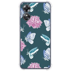 Funda Silicona Antigolpes para Oppo A17 diseño Flores 10 Dibujos