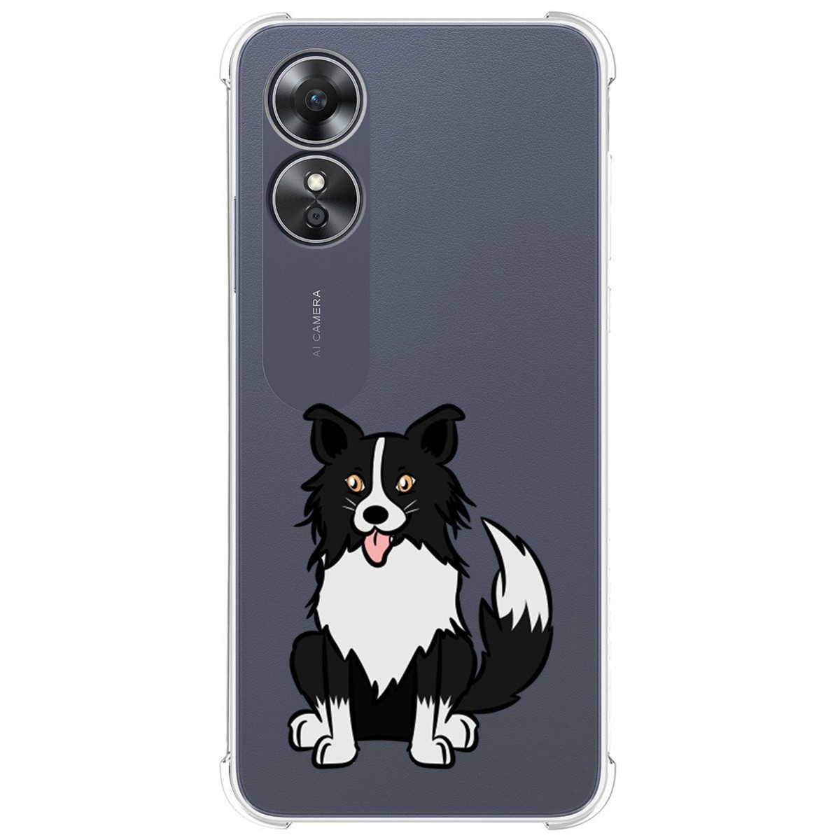 Funda Silicona Antigolpes para Oppo A17 diseño Perros 01 Dibujos