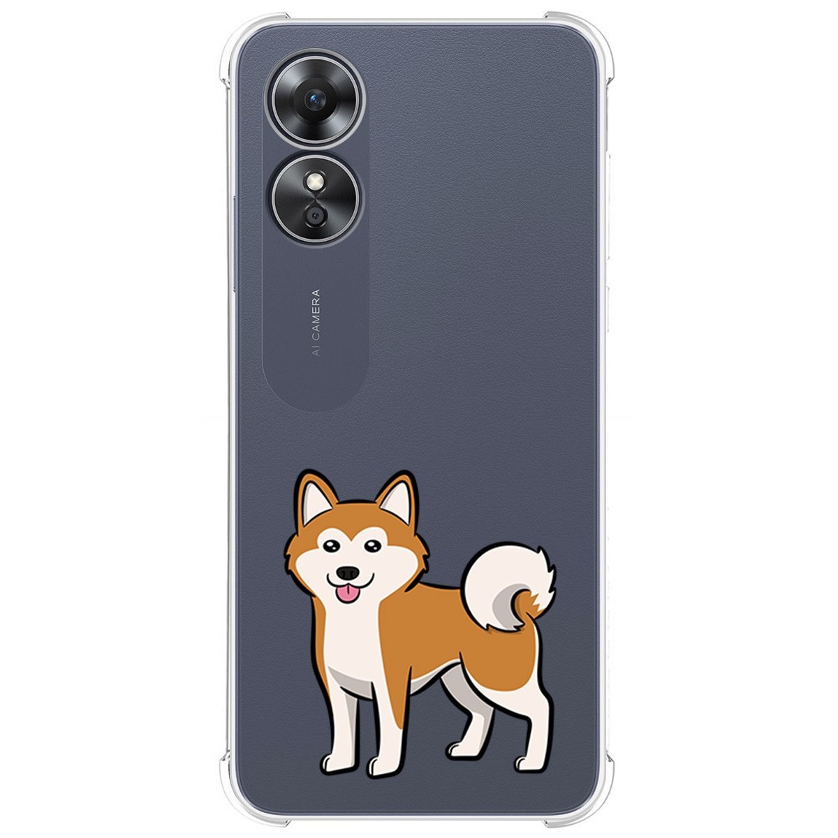 Funda Silicona Antigolpes para Oppo A17 diseño Perros 02 Dibujos