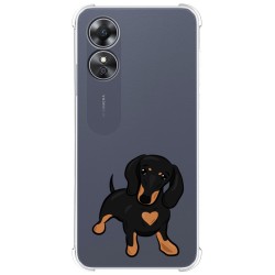 Funda Silicona Antigolpes para Oppo A17 diseño Perros 04 Dibujos