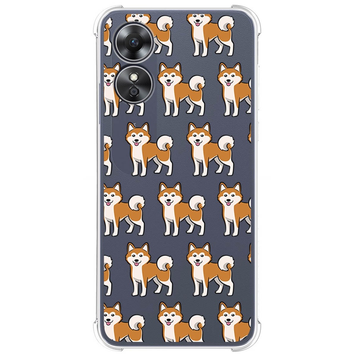 Funda Silicona Antigolpes para Oppo A17 diseño Perros 08 Dibujos