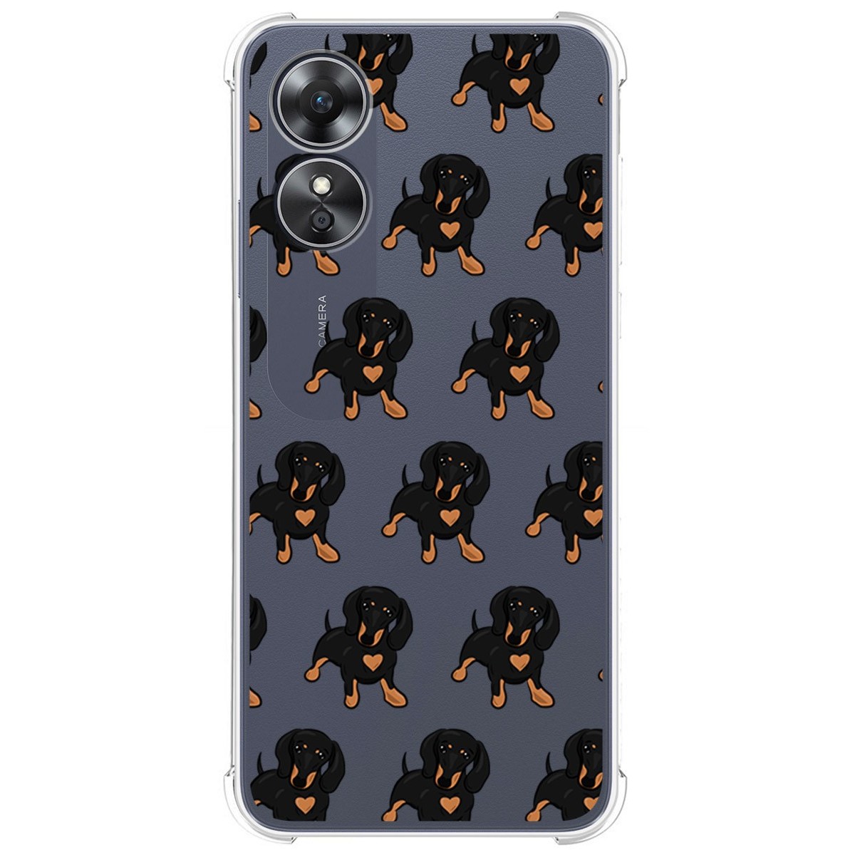 Funda Silicona Antigolpes para Oppo A17 diseño Perros 10 Dibujos