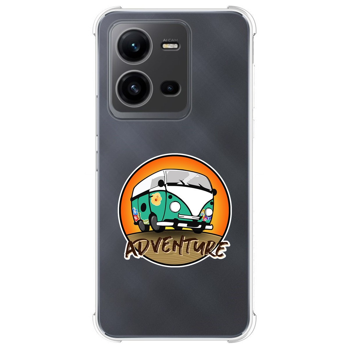 Funda Silicona Antigolpes para Vivo X80 Lite 5G diseño Adventure Dibujos