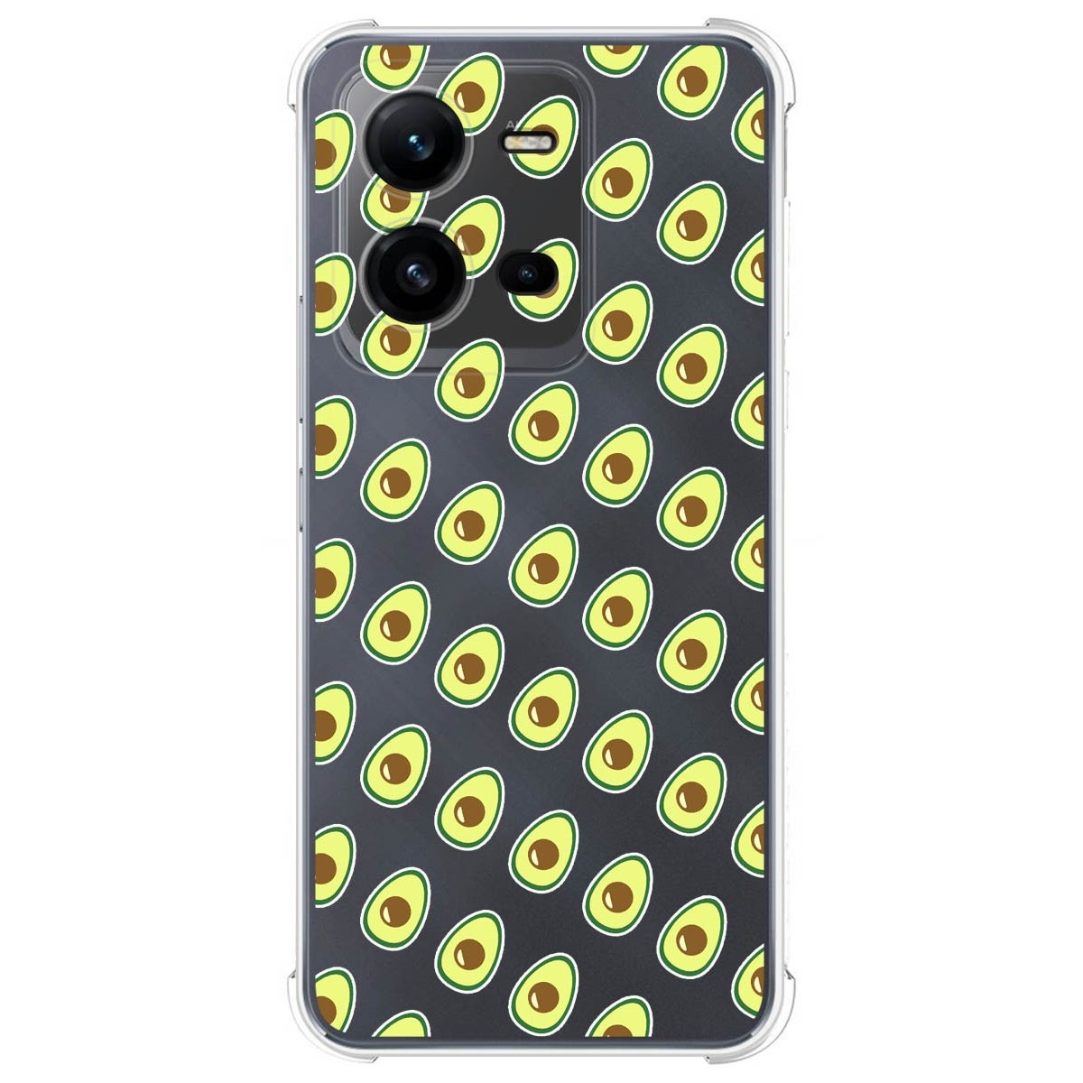 Funda Silicona Antigolpes para Vivo X80 Lite 5G diseño Aguacate Dibujos