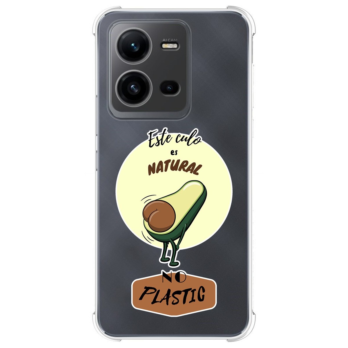 Funda Silicona Antigolpes para Vivo X80 Lite 5G diseño Culo Natural Dibujos