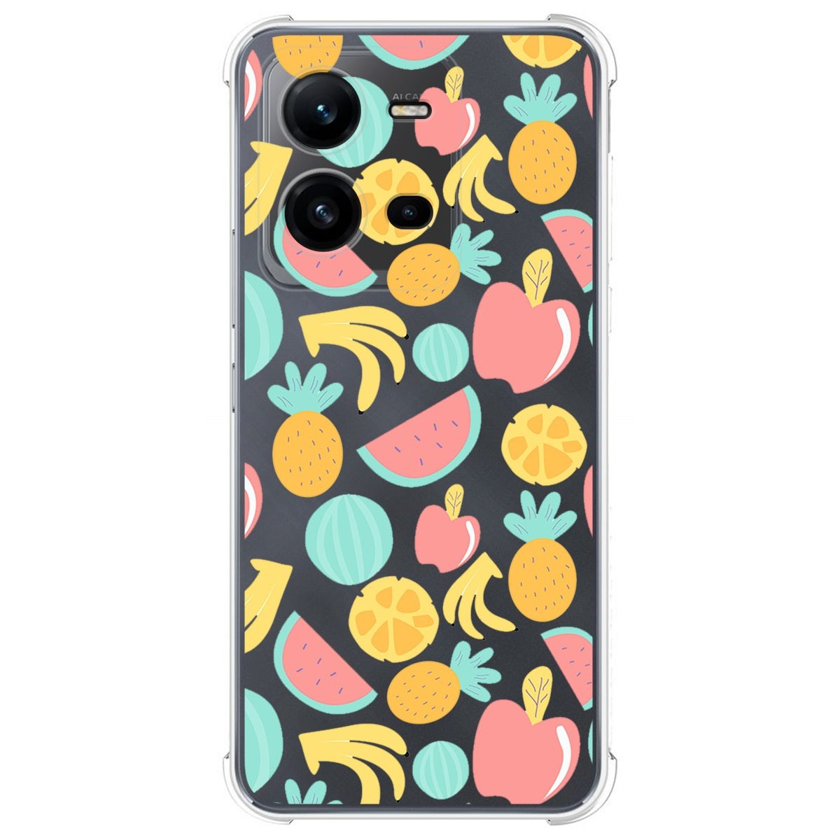 Funda Silicona Antigolpes para Vivo X80 Lite 5G diseño Frutas 02 Dibujos