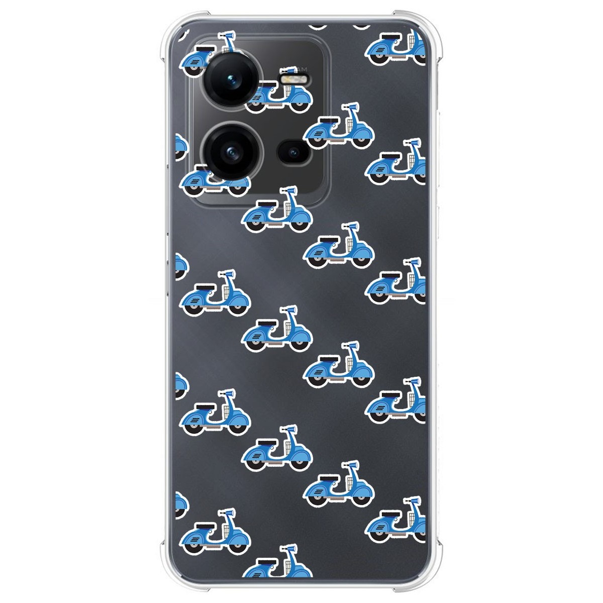 Funda Silicona Antigolpes para Vivo X80 Lite 5G diseño Scooter Dibujos