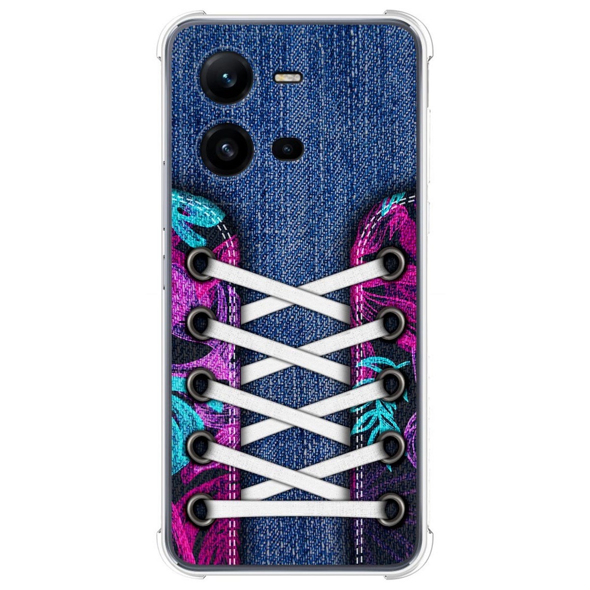 Funda Silicona Antigolpes para Vivo X80 Lite 5G diseño Zapatillas 06 Dibujos
