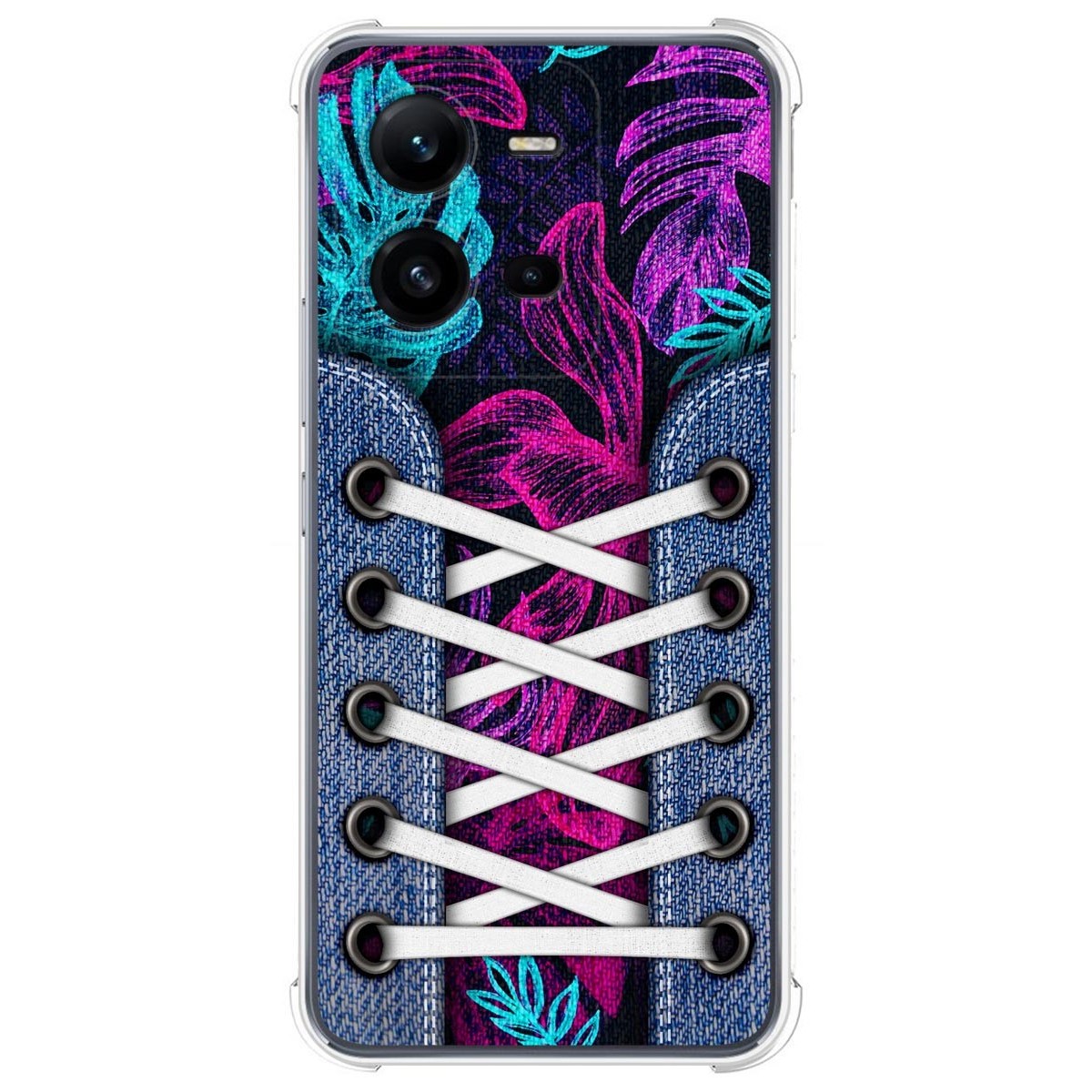 Funda Silicona Antigolpes para Vivo X80 Lite 5G diseño Zapatillas 07 Dibujos