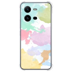 Funda Silicona Antigolpes para Vivo X80 Lite 5G diseño Acuarela 11 Dibujos