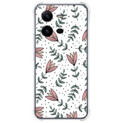 Funda Silicona Antigolpes para Vivo X80 Lite 5G diseño Flores 01 Dibujos
