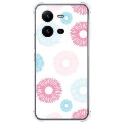 Funda Silicona Antigolpes para Vivo X80 Lite 5G diseño Flores 06 Dibujos