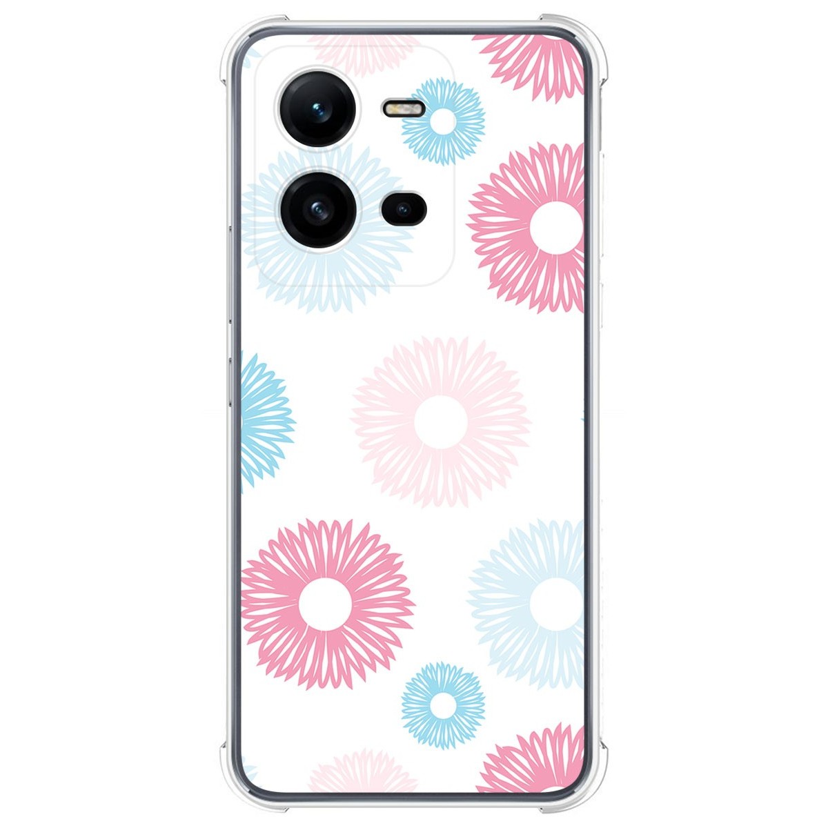 Funda Silicona Antigolpes para Vivo X80 Lite 5G diseño Flores 06 Dibujos