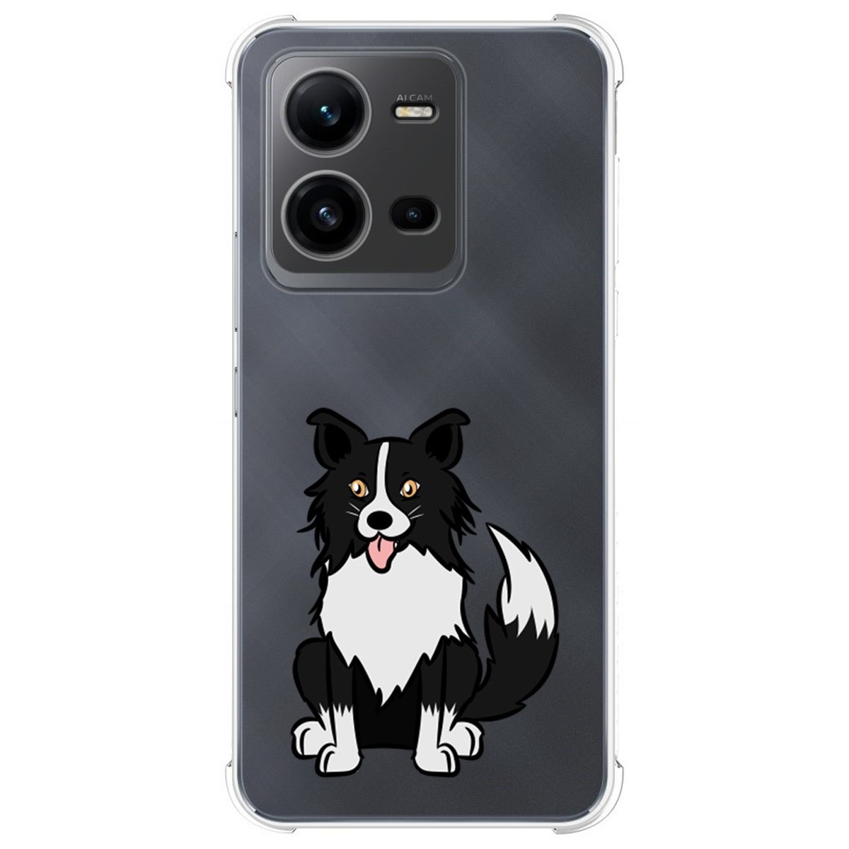 Funda Silicona Antigolpes para Vivo X80 Lite 5G diseño Perros 01 Dibujos