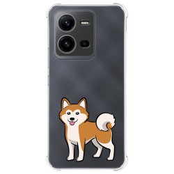 Funda Silicona Antigolpes para Vivo X80 Lite 5G diseño Perros 02 Dibujos