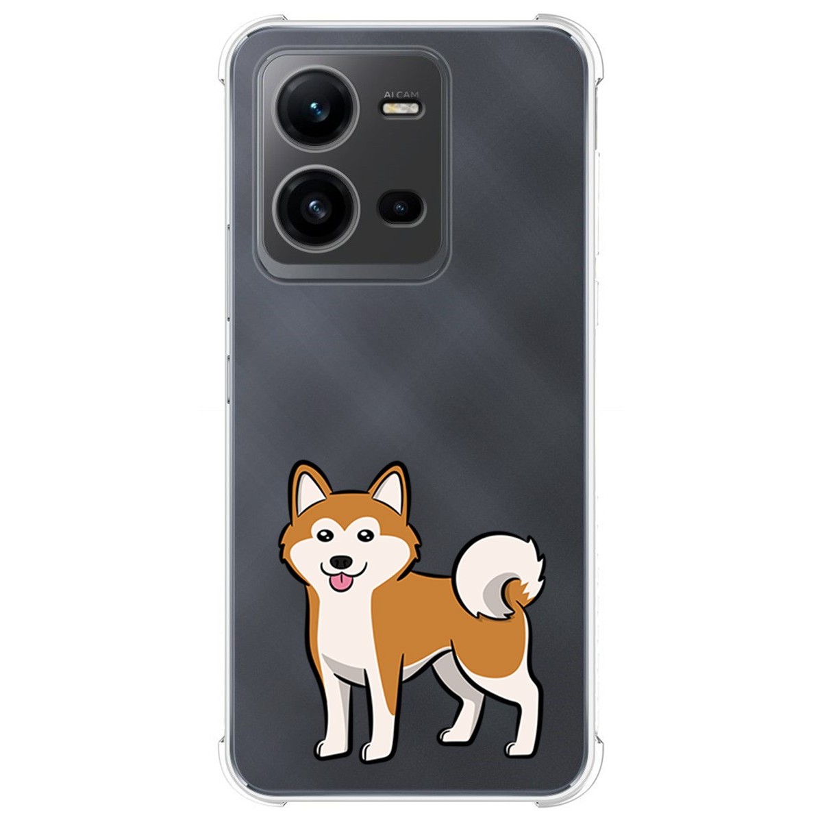 Funda Silicona Antigolpes para Vivo X80 Lite 5G diseño Perros 02 Dibujos