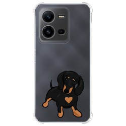 Funda Silicona Antigolpes para Vivo X80 Lite 5G diseño Perros 04 Dibujos