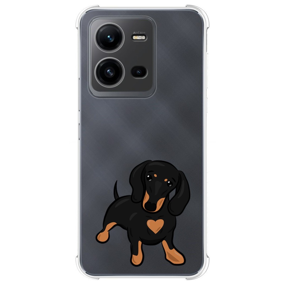 Funda Silicona Antigolpes para Vivo X80 Lite 5G diseño Perros 04 Dibujos