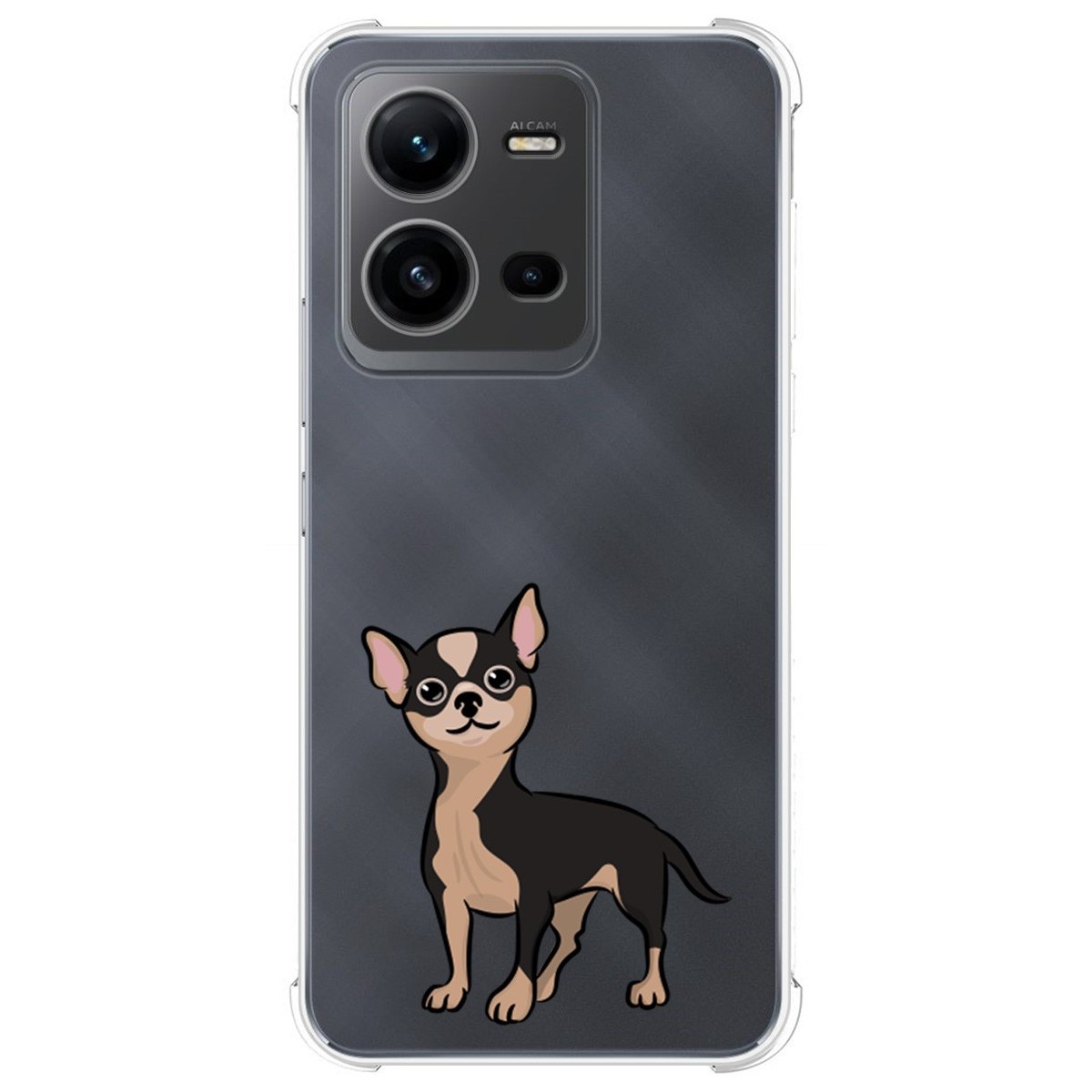 Funda Silicona Antigolpes para Vivo X80 Lite 5G diseño Perros 05 Dibujos