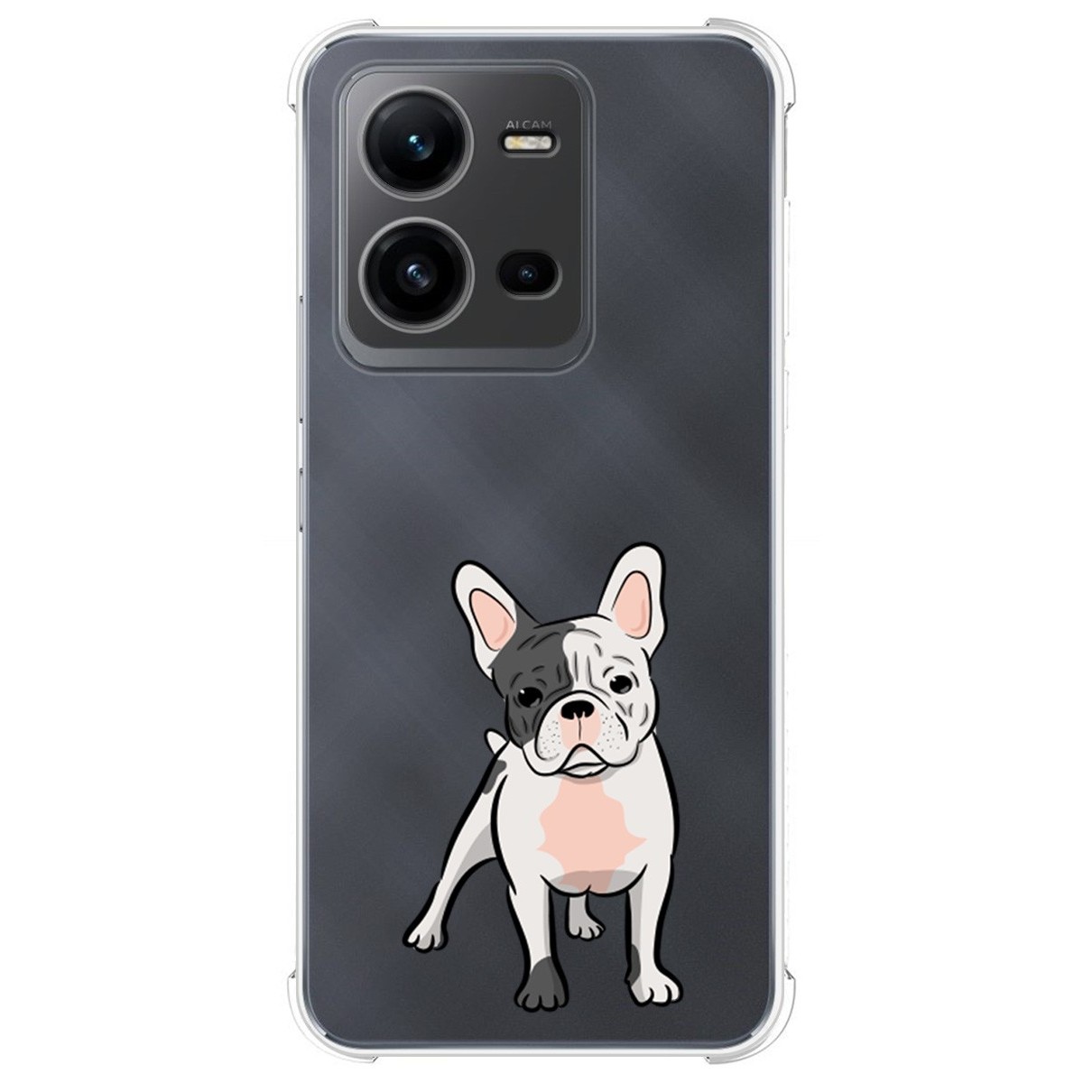 Funda Silicona Antigolpes para Vivo X80 Lite 5G diseño Perros 06 Dibujos