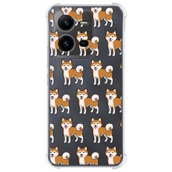 Funda Silicona Antigolpes para Vivo X80 Lite 5G diseño Perros 08 Dibujos