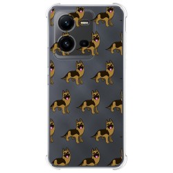 Funda Silicona Antigolpes para Vivo X80 Lite 5G diseño Perros 09 Dibujos