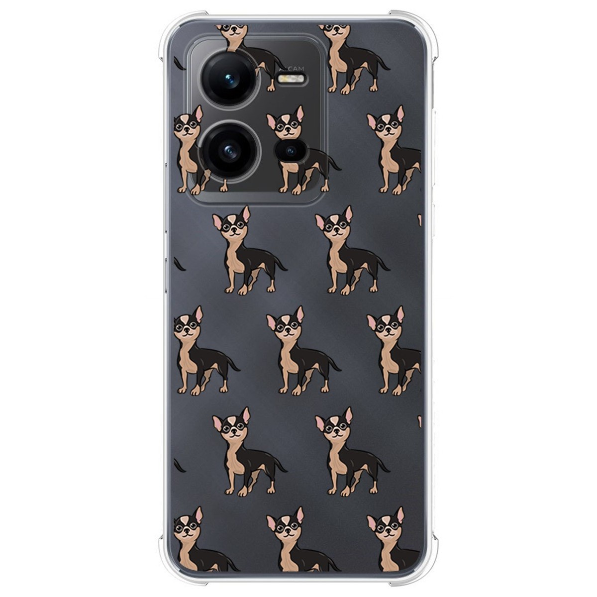 Funda Silicona Antigolpes para Vivo X80 Lite 5G diseño Perros 11 Dibujos