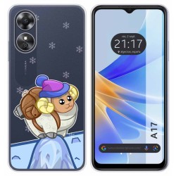 Funda Silicona Transparente para Oppo A17 diseño Cabra Dibujos