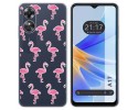 Funda Silicona Transparente para Oppo A17 diseño Flamenco Dibujos