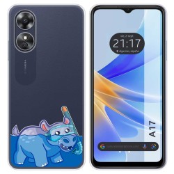 Funda Silicona Transparente para Oppo A17 diseño Hipo Dibujos