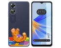 Funda Silicona Transparente para Oppo A17 diseño Leopardo Dibujos