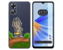 Funda Silicona Transparente para Oppo A17 diseño Mono Dibujos