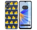Funda Silicona Transparente para Oppo A17 diseño Pato Dibujos