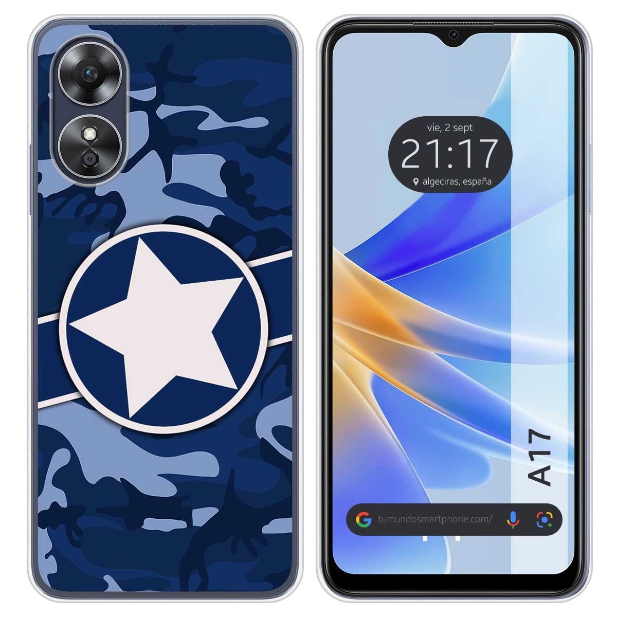 Funda Silicona para Oppo A17 diseño Camuflaje 03 Dibujos