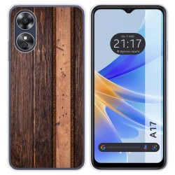 Funda Silicona para Oppo A17 diseño Madera 05 Dibujos