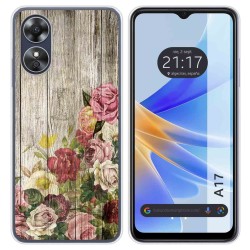Funda Silicona para Oppo A17 diseño Madera 08 Dibujos