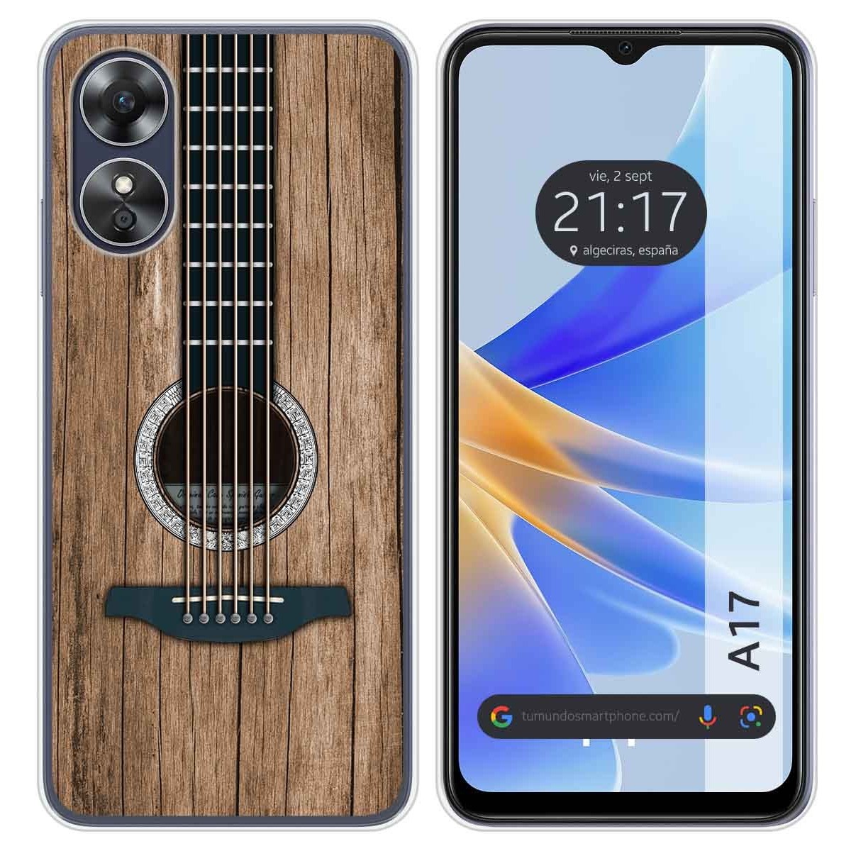 Funda Silicona para Oppo A17 diseño Madera 11 Dibujos