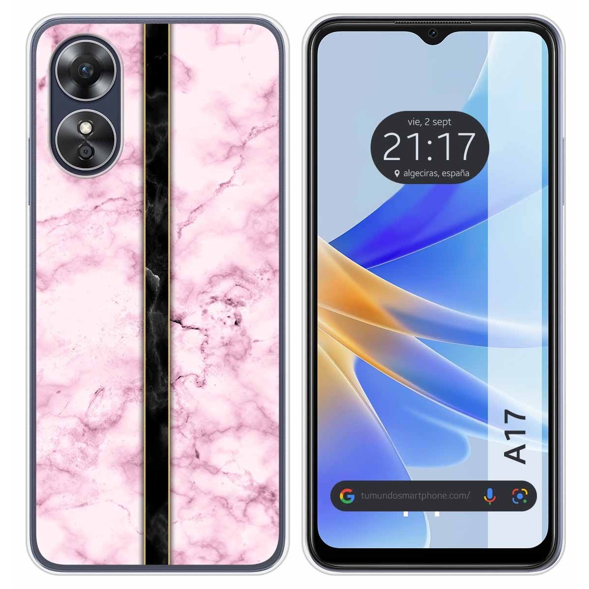 Funda Silicona para Oppo A17 diseño Mármol 04 Dibujos
