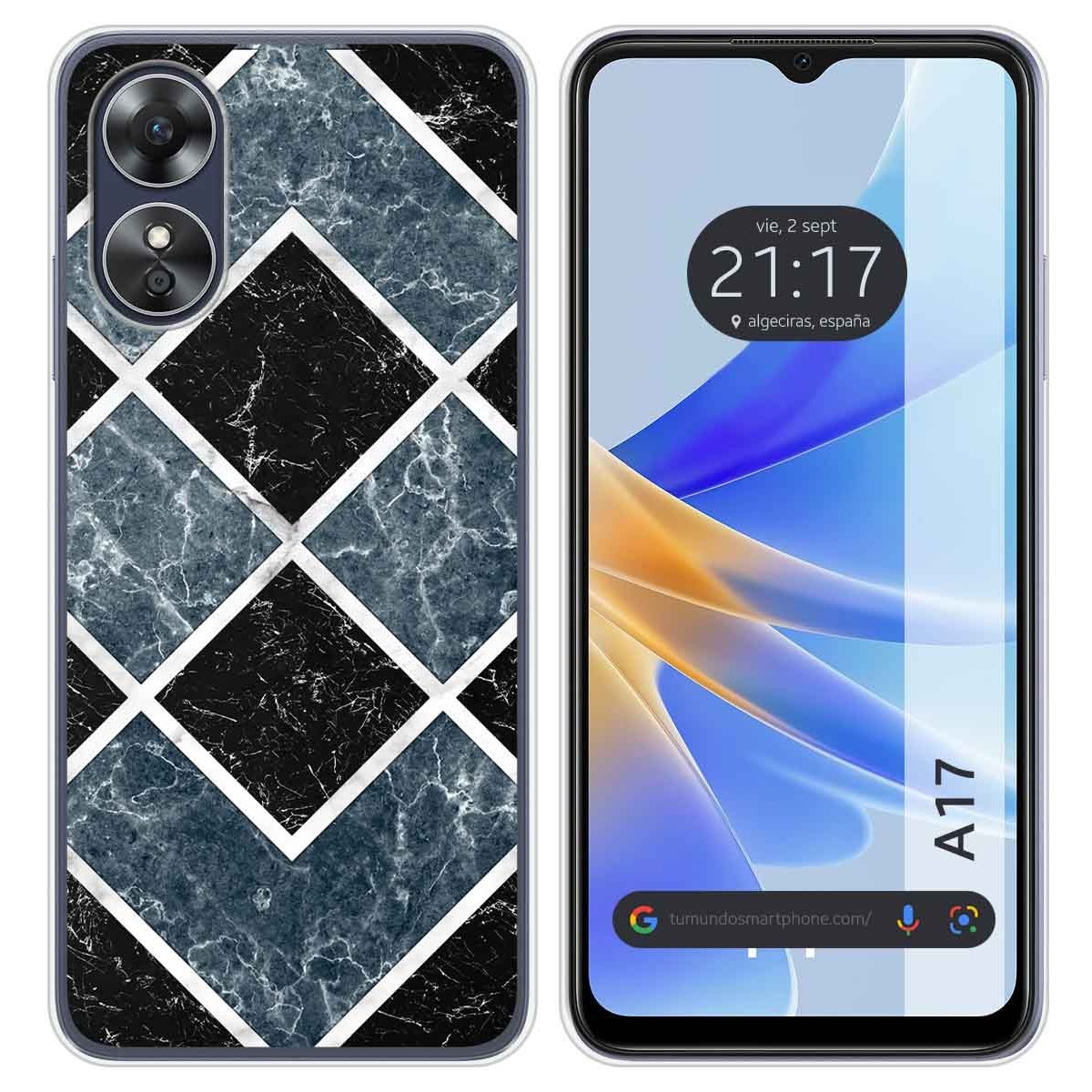 Funda Silicona para Oppo A17 diseño Mármol 06 Dibujos