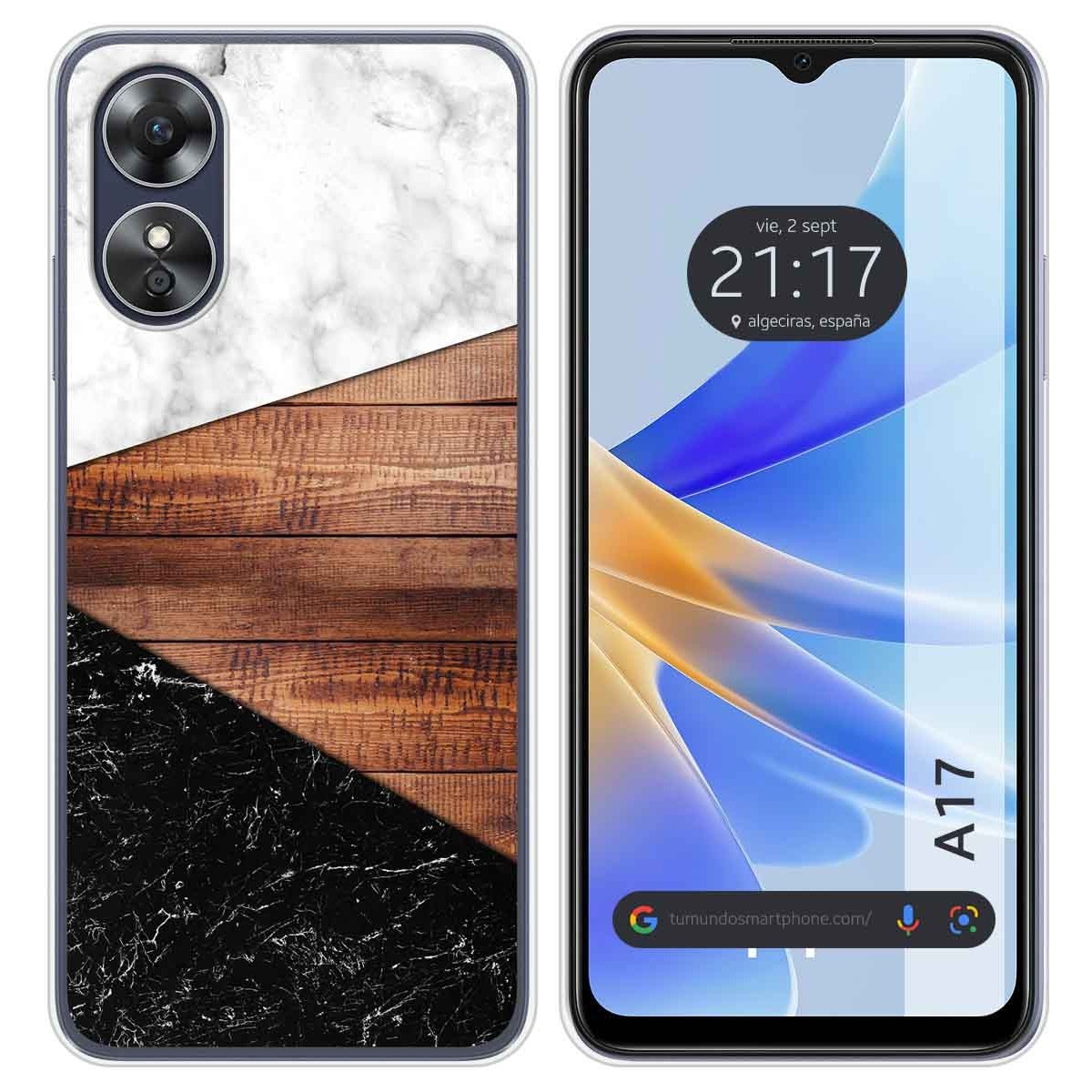 Funda Silicona para Oppo A17 diseño Mármol 11 Dibujos