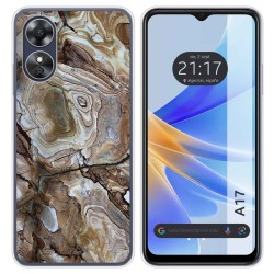 Funda Silicona para Oppo A17 diseño Mármol 14 Dibujos