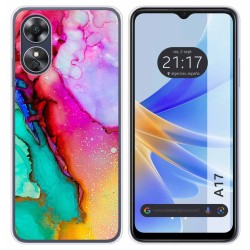 Funda Silicona para Oppo A17 diseño Mármol 15 Dibujos