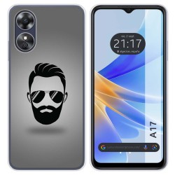 Funda Silicona para Oppo A17 diseño Barba Dibujos