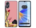 Funda Silicona para Oppo A17 diseño Brochas Dibujos